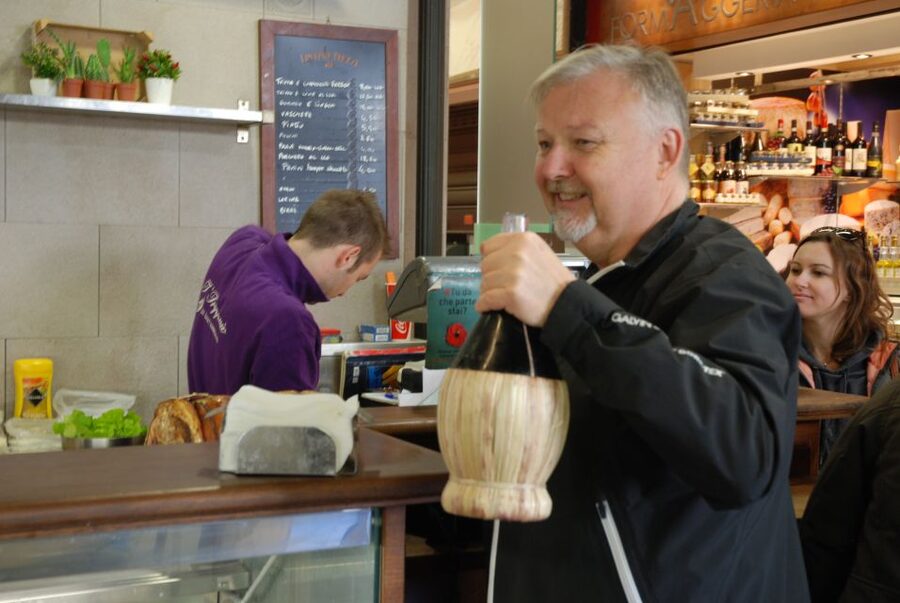 The Original Street Food & Market Tour of Florence - Two glasses of Tuscan wine along the route